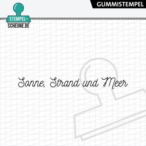 Stempel-Scheune Gummi 637 - Sonne Strand und Meer Urlaub Reise Meer