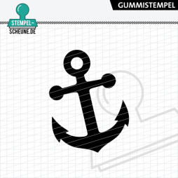 Stempel-Scheune Gummi 645 - Anker Gro&szlig; Schiff Boot...