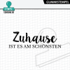 Stempel-Scheune Gummi 658 - Zuhause ist es am sch&ouml;nsten Familie Haus