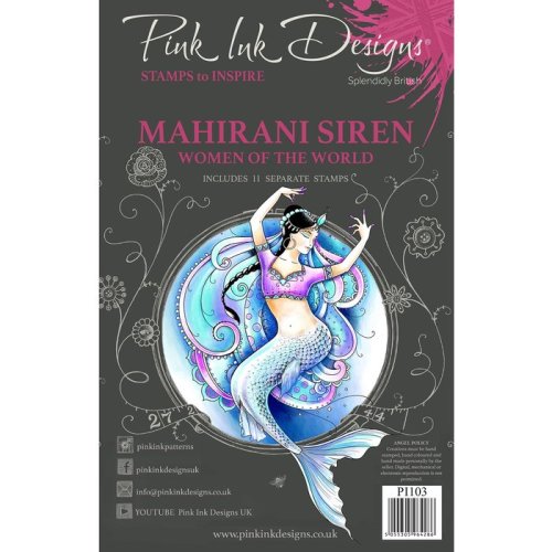 Pink Ink Design Clear Stamps Mahirani - A5 Meerjungfrau Fisch Maritim Ozean Meer