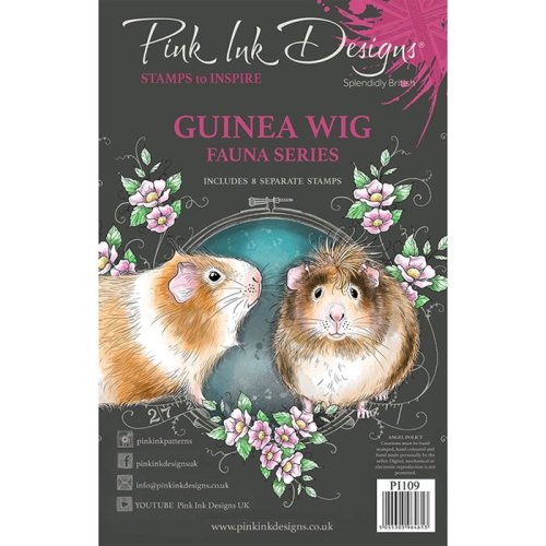 Pink Ink Design Clear Stamps Guinea wig - A5 Meerschweinchen M&ouml;hre Haustier Tier