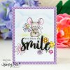 Honey Bee Stamps Stempelset - Smile Buzzword Lachen Freundschaft Liebe Freundin