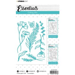 StudioLight Essentials Stanzschablone - Flowers Blumen Pflanzen Bl&uuml;te Mohnblume