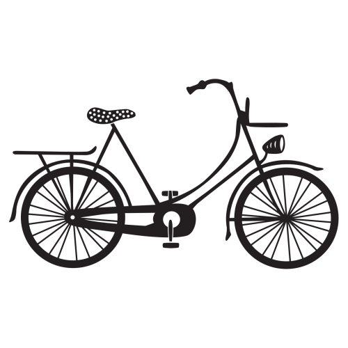 Dini Design Gummistempel 817 - Fahrrad Rechts Natur Rad Bike Ausflug