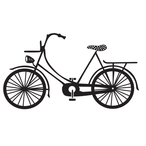 Dini Design Gummistempel 818 - Fahrrad Links Natur Rad Bike Ausflug #1