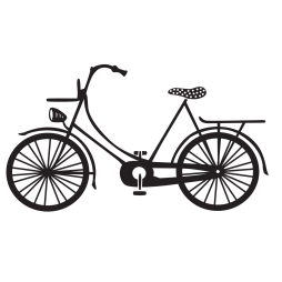 Dini Design Gummistempel 818 - Fahrrad Links Natur Rad...