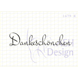 AEH Design Gummistempel 1679E - Dankesch&ouml;nchen Danke...