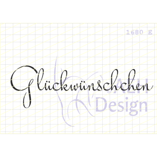 AEH Design Gummistempel 1680E - Gl&uuml;ckw&uuml;nschchen Gl&uuml;ckwunsch Geburtstag Pr&uuml;fung