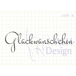 AEH Design Gummistempel 1680E - Gl&uuml;ckw&uuml;nschchen...
