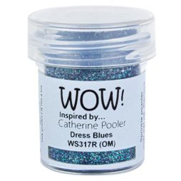 WOW! Embossingpulver Glitters Dress Blues Blau...