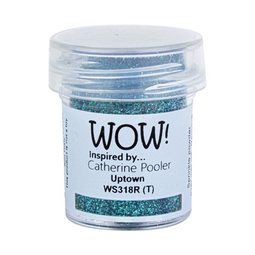 WOW! Embossingpulver Glitters Uptown T&uuml;rkis Blau 15 ml Glitzer Pulver
