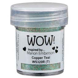 WOW! Embossingpulver Glitters Copper Teal Kupfer...