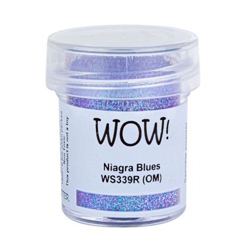 WOW! Embossingpulver Glitters Niagra Blues Blau Lila T&uuml;rkis 15 ml Glitzer Pulver