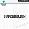 Stempel-Scheune Gummistempel 692 - Superheldin M&auml;dchen Frau Heldin