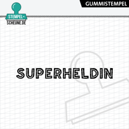 Stempel-Scheune Gummi 692 - Superheldin M&auml;dchen Frau...