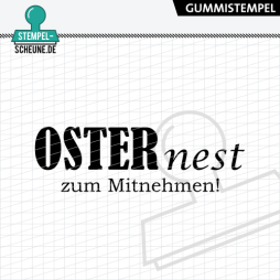 Stempel-Scheune Gummi 695 - Osternest zum Mitnehmen...