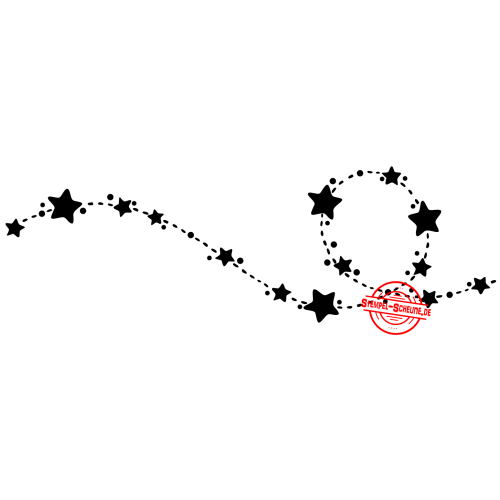 Stempel-Scheune Gummistempel 150 - Stern Sterne Linie Schleife Kreis Punkt Staub