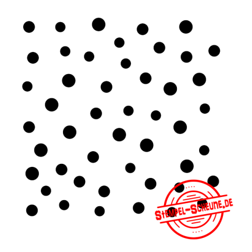 Stempel-Scheune Gummistempel 167 - Punkte Hintergrund Kreis Kreise Rund Motiv