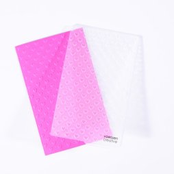 Vaessen Creative Pr&auml;geschablone Herzen - 7,6 x 12,7 cm Embossing Folder Hearts