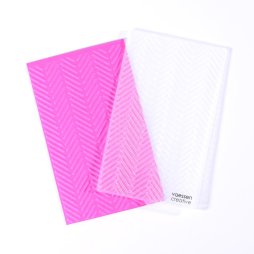 Vaessen Creative Pr&auml;geschablone Striche Linien - 7,6 x 12,7 cm Embossing Folder