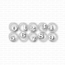 Gummiapan Stanzschablone D221095 - Zahlen 1 bis 9 Kreis...