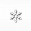Gummiapan Stanzschablone D221026 - Schneeflocke mit Kreis Schnee Winter Snow