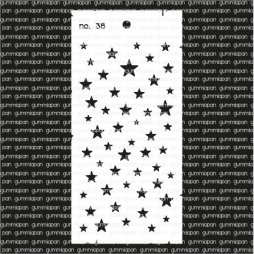 Gummiapan Stencil STE_no38 - Stern Sterne Stars Himmel...
