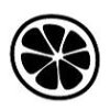 Dini Design Gummistempel 417 - Zitrone Limonade Blume Kreis Rand Motivstempel