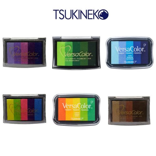 Tsukineko VersaColor Stempelkissen vers. Farben mehrfarbige Stempelkissen