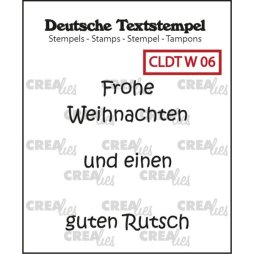 Crealies CLDTW06 Clear Stamps - Frohe Weihnachten und...