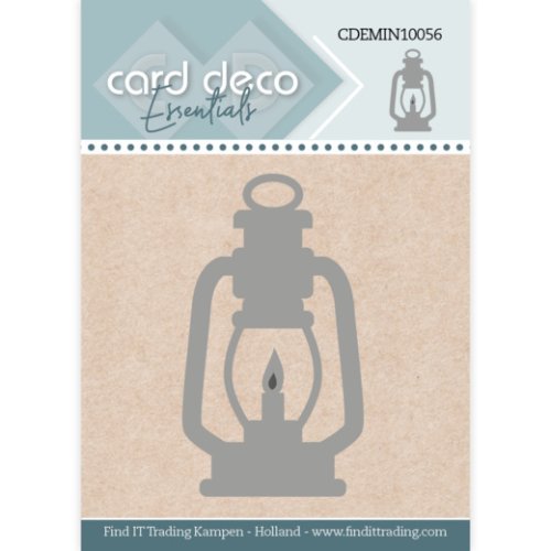 Card Deco Stanzschablone CDEMIN10056 - Laterne Licht Feuer Gaslampe