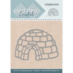 Card Deco Stanzschablone CDEMIN10058 - Iglu Winter Schnee...