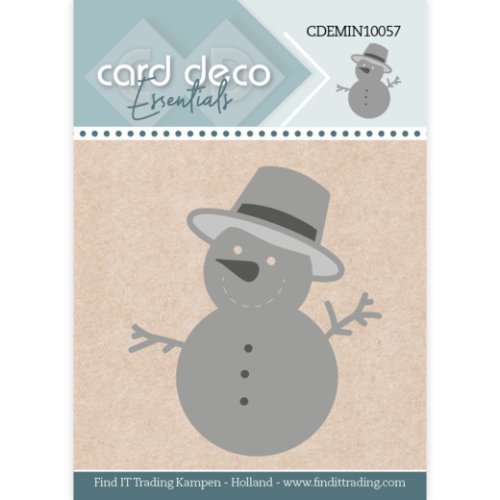 Card Deco Stanzschablone CDEMIN10057 - Schneemann Schnee Winter Hut Kinder