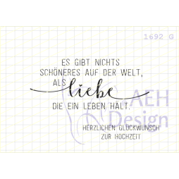 AEH Design Mini Stempelset 1692G - Liebe Hochzeit Mann...