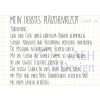 AEH Design Gummistempel 1698G - Mein liebstes Pl&auml;tzchenrezept Kekse Geb&auml;ck