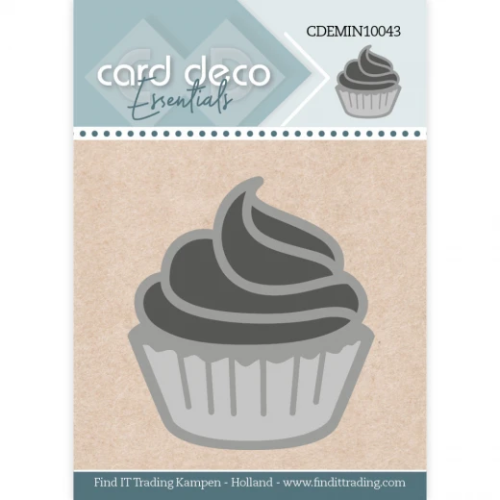 Card Deco Stanzschablone CDEMIN10043 - Muffin Cupcake Kuchen T&ouml;rtchen Geburtstag