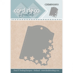 Card Deco Stanzschablone CDEMIN10053 - Label Sterne...