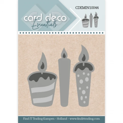 Card Deco Stanzschablone CDEMIN10044 - Kerze Torte Muffin Cupcake Geburtstag