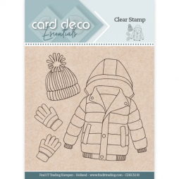 Card Deco Clear Stamp Essentials CDECS130 - Winter Jacke...