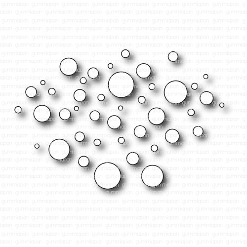 Gummiapan Stanzschablone D220533 - Luftblasen Hintergrund Kreis Rund Wasser