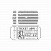 Gummiapan Gummistempel 22070107 - Ticket Label Kinoticket Flugticket Urlaub