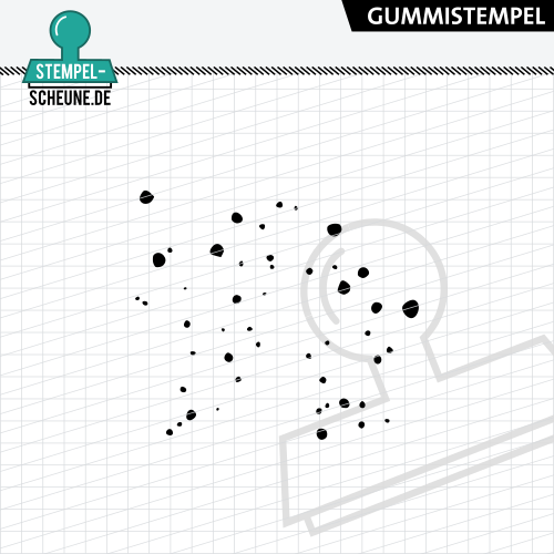 Stempel-Scheune Gummistempel 720 - Punkte Punkt Kreis Kreise Hintergrund Motiv