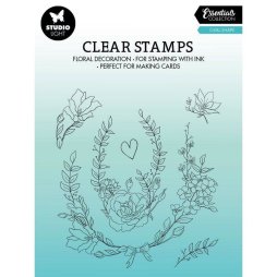 StudioLight Essentials Clear Stamp Oval Shape - Blumen...