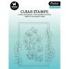 StudioLight Essentials Clear Stamp Rectangle Shape - Rechteck Blumen Rahmen Rose