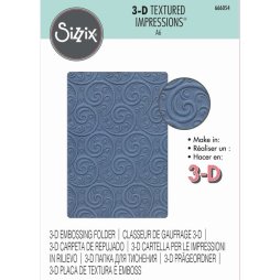 Sizzix Pr&auml;geschablone Ornamental Spiral 3D - A6 11 x...