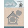 Card Deco Stanzschablone CDEMIN10062 - Vogelhaus Futterhaus Vogel Tier Apfel