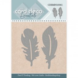 Card Deco Stanzschablone CDEMIN10061 - 2 Federn Feder...