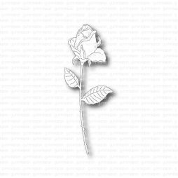 Gummiapan Stanzschablone D230150 - Rose Blume Bl&uuml;te...