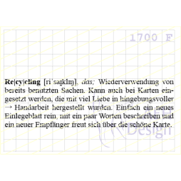 AEH Design Gummistempel 1700F - Definition Recycling...